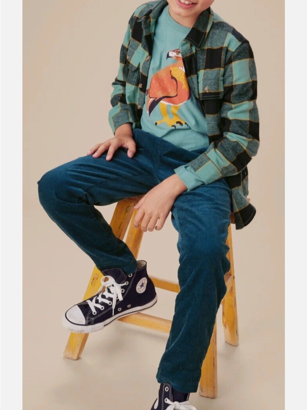 Tea Collection Teal Corduroy Kids Pants